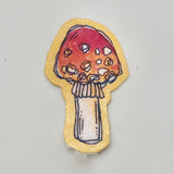 Tiny Mushroom Glitter Stickers - The Regal Find