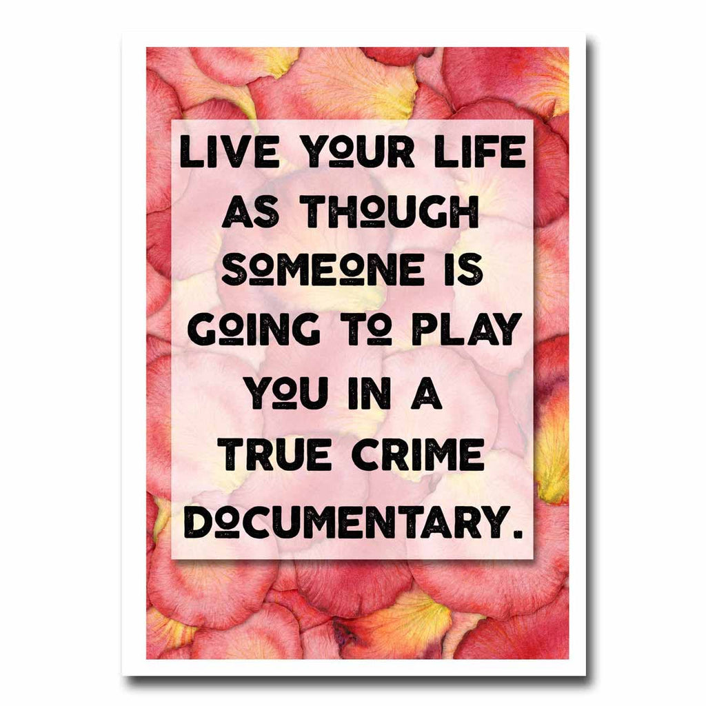 True Crime Blank Greeting Card - The Regal Find