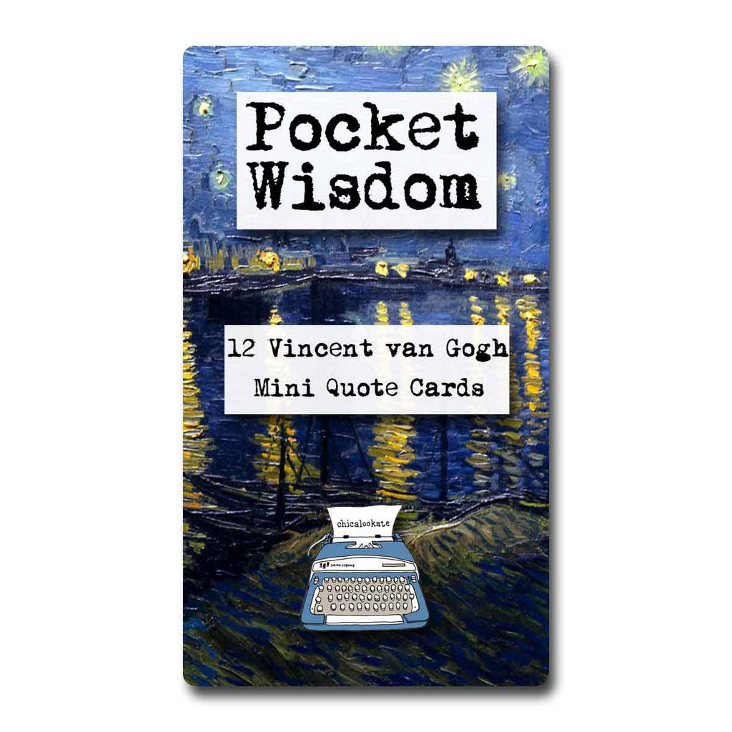 Vincent Van Gogh - Pocket Wisdom Mini Quote Cards - The Regal Find