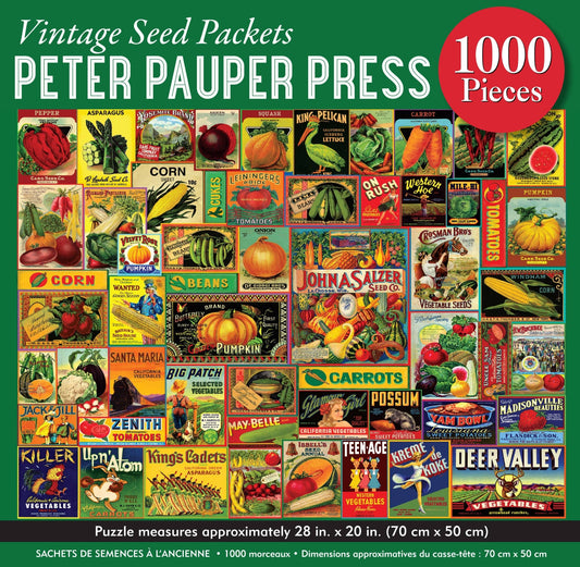 Vintage Seed Packets 1000 Piece Jigsaw Puzzle - The Regal Find