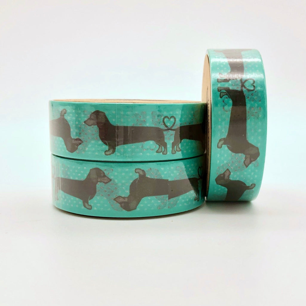 Weiner Washi Tape-Green - The Regal Find