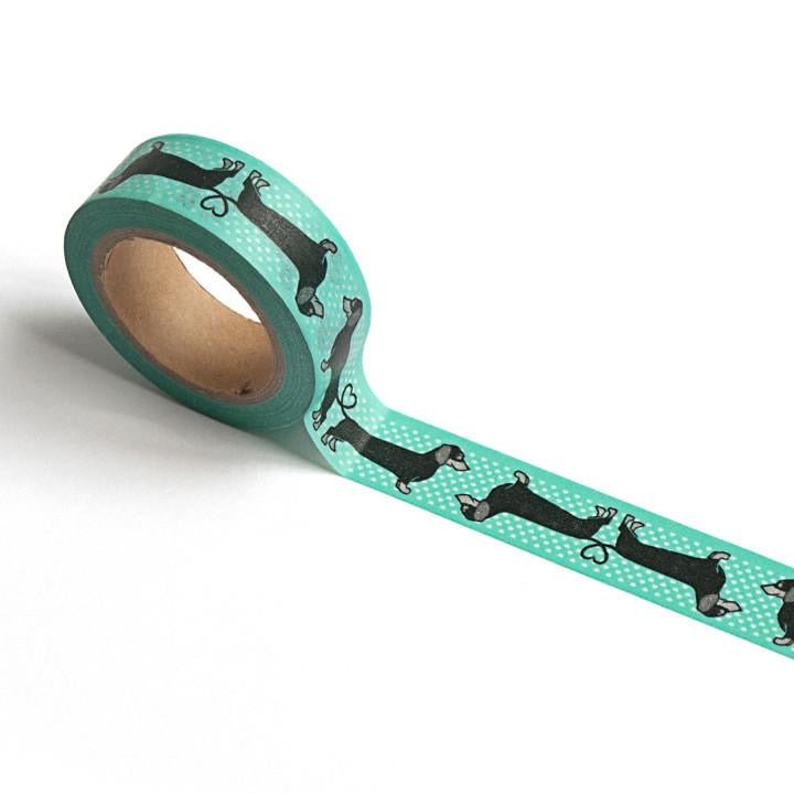Weiner Washi Tape-Green - The Regal Find