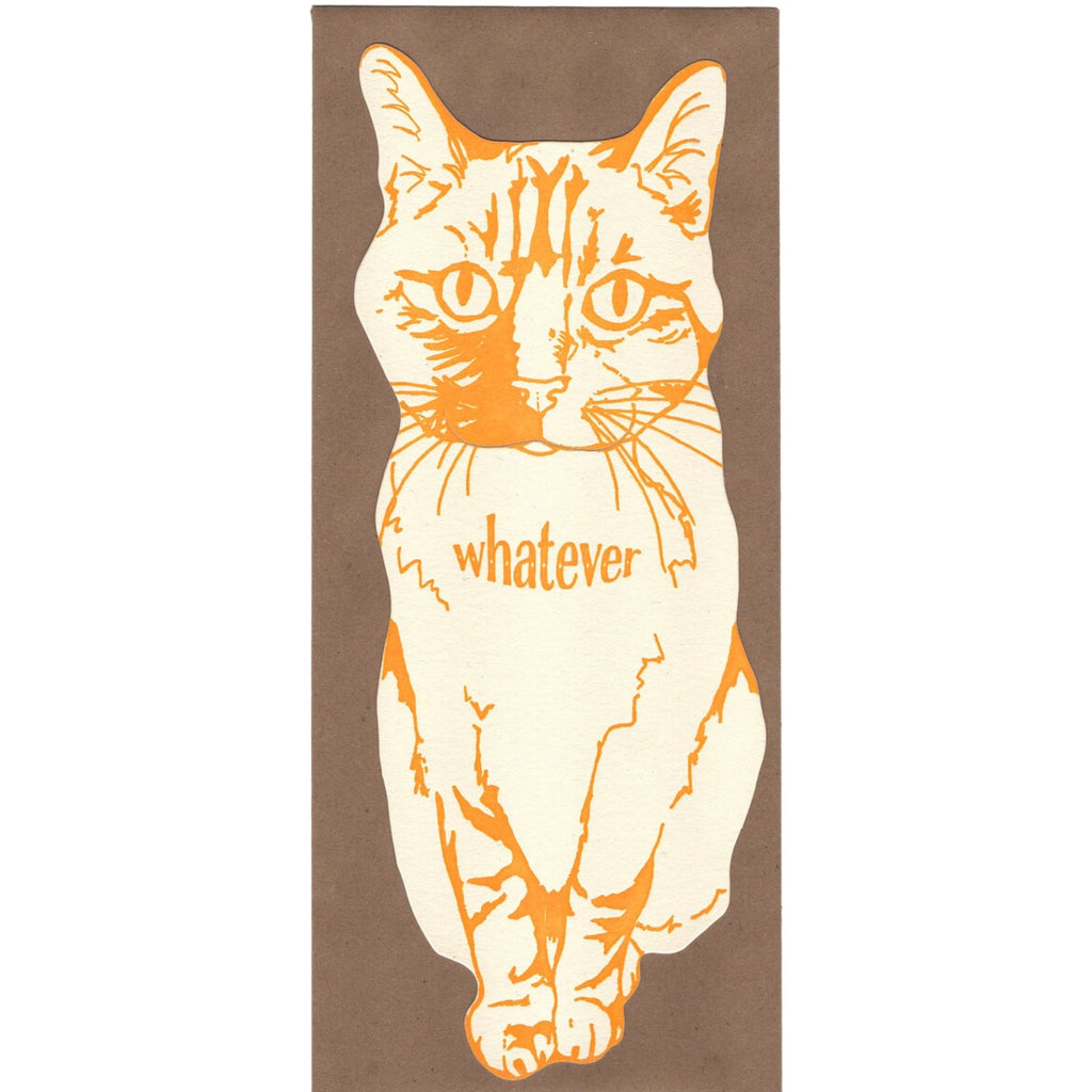 Whatever Cat Gift Card Card - The Regal Find