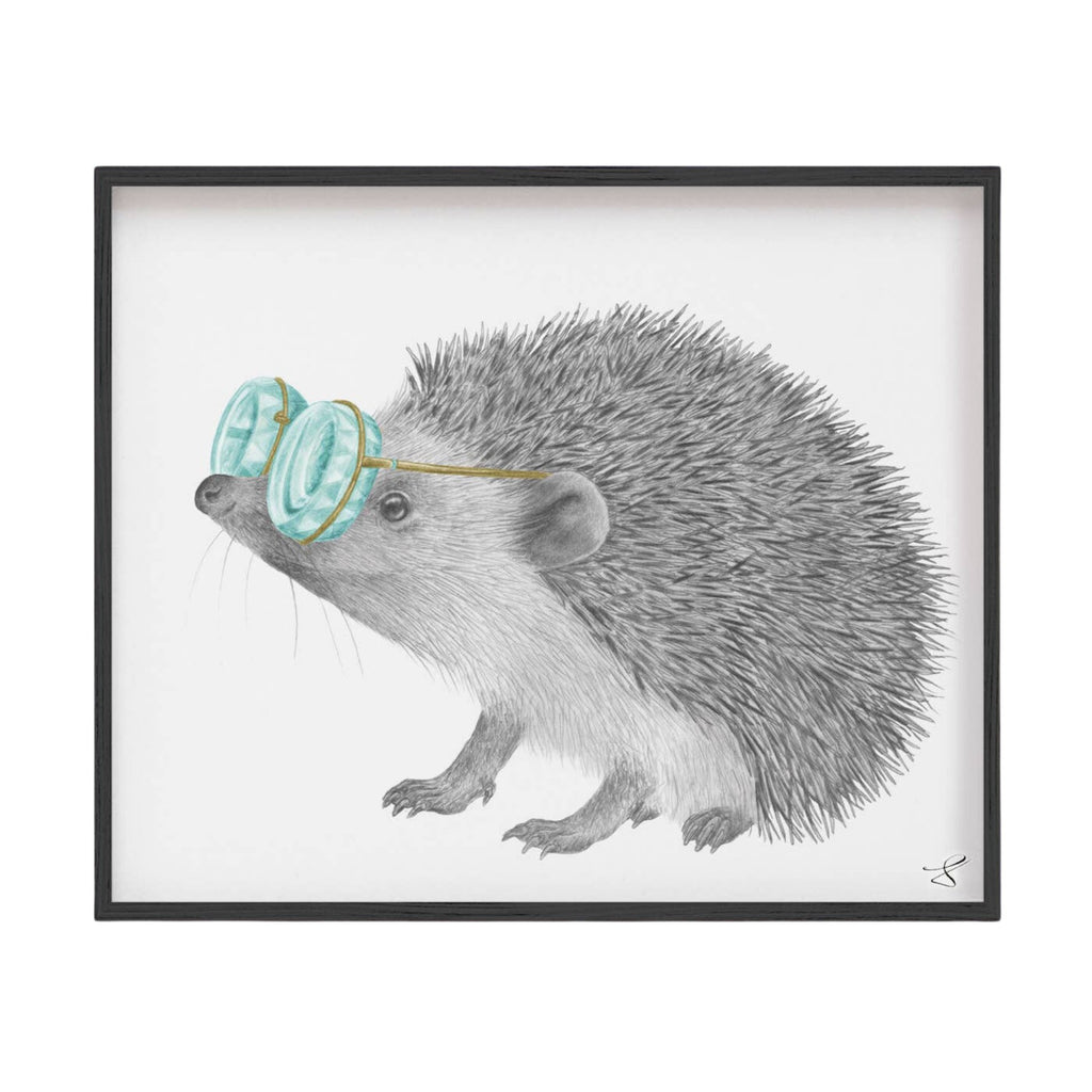 Whitby Valentine European Hedgehog Portrait Study 9 x 12 - The Regal Find