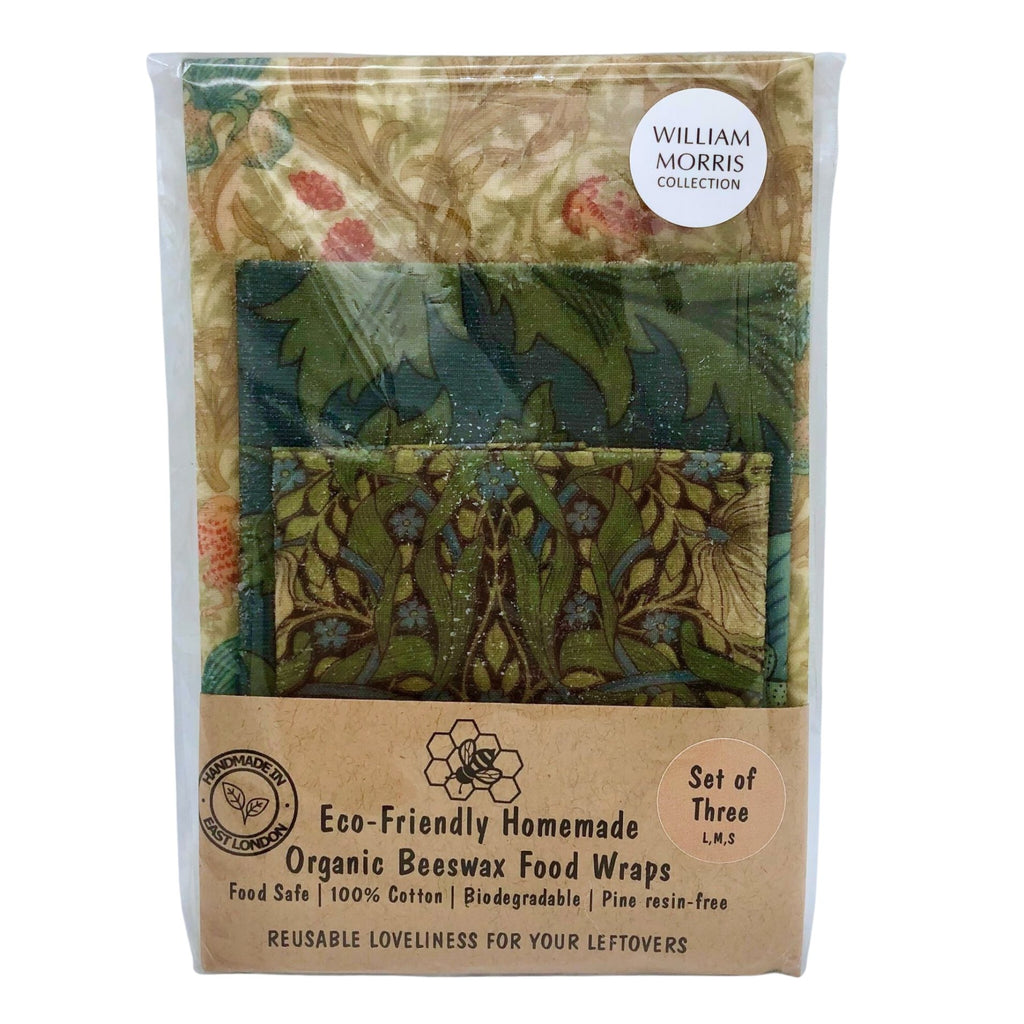 William Morris Beeswax Wraps- Set of 3 - The Regal Find