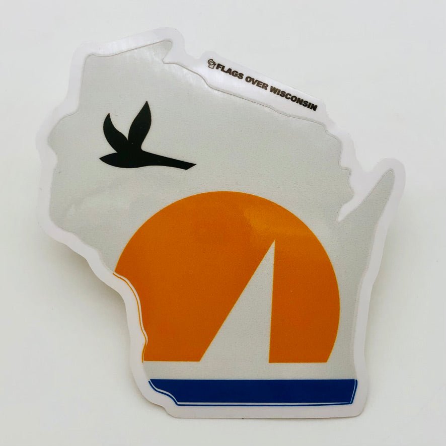 Wisconsin Bird and Boat Sticker - The Regal Find