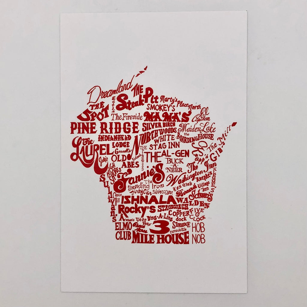 Wisconsin Silhouette Postcards - The Regal Find