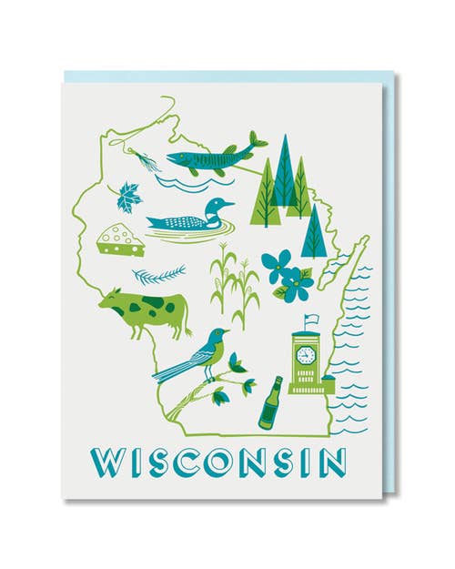 Wisconsin State Love Card - The Regal Find