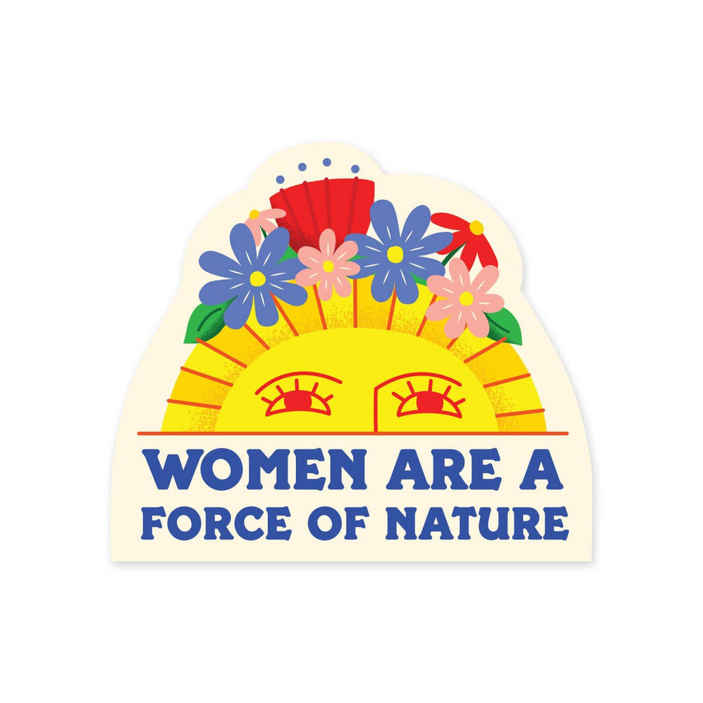 Women Nature Sun Sticker - The Regal Find