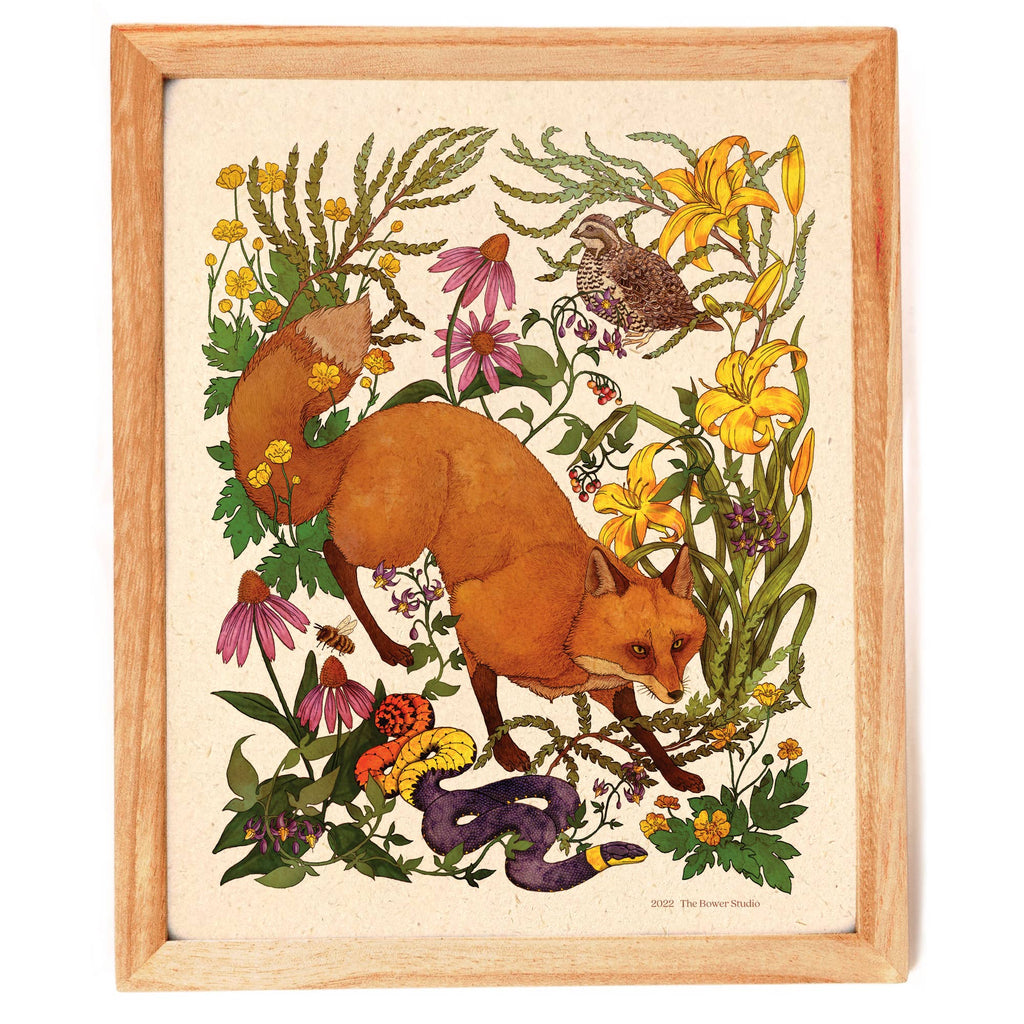 Woodland Meadow Print - Red Fox - The Regal Find
