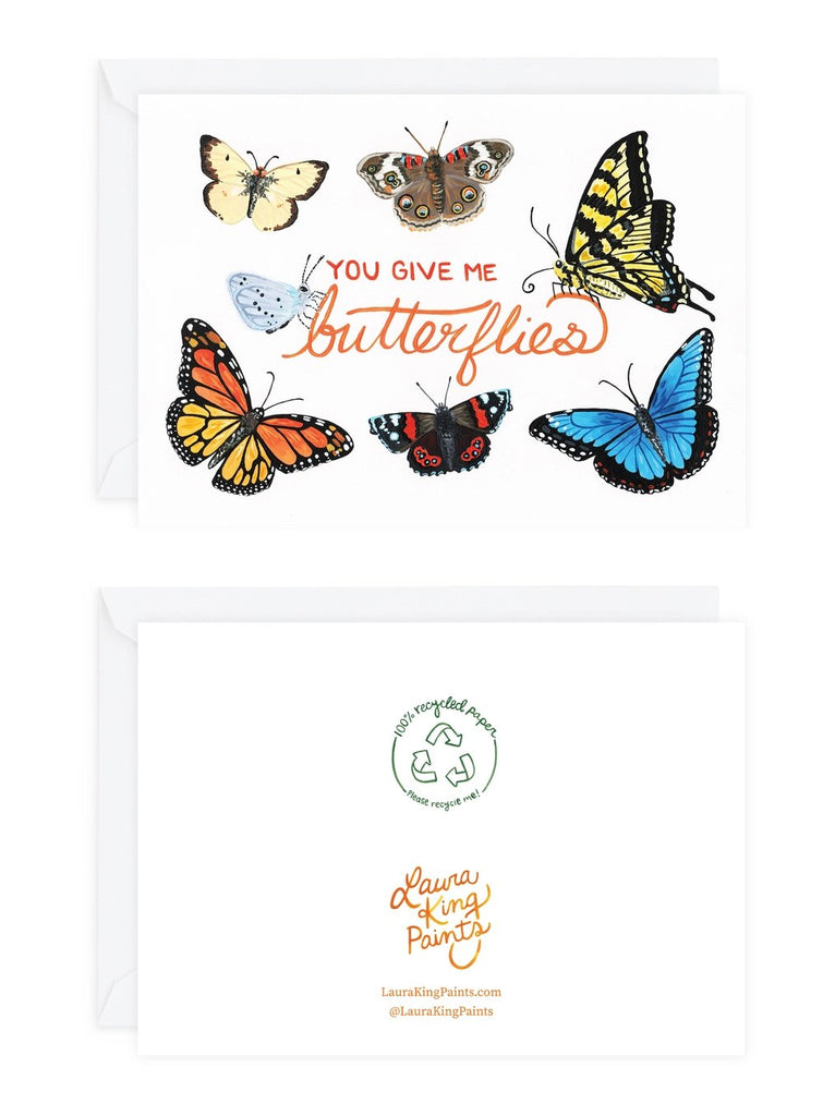 You Give Me Butterflies Card - The Regal Find