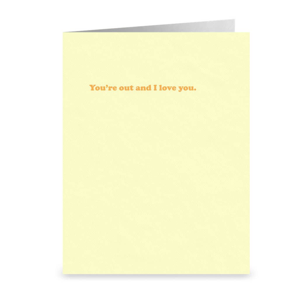You're Out Greeting Card - The Regal Find