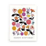 Zinnias Birthday Card - The Regal Find