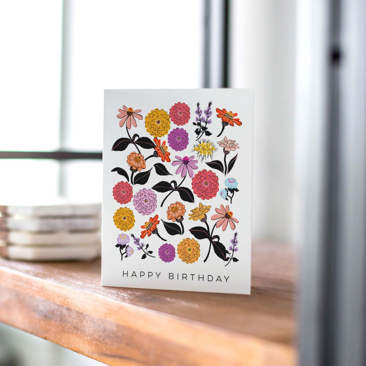 Zinnias Birthday Card - The Regal Find